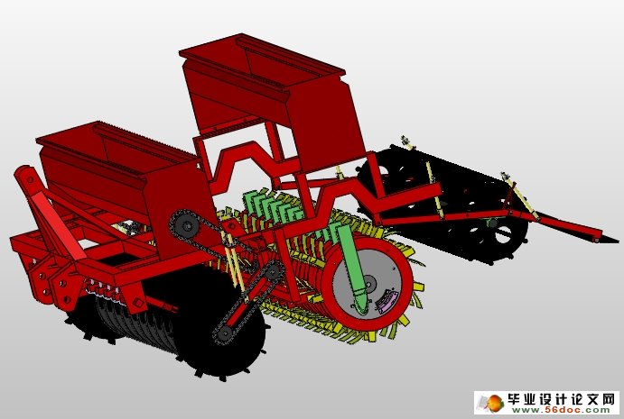 新型小麦联合播种机的设计(农业机械)(含CAD图,SolidWorks三维)