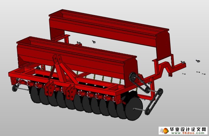 新型小麦联合播种机的设计(农业机械)(含CAD图,SolidWorks三维)