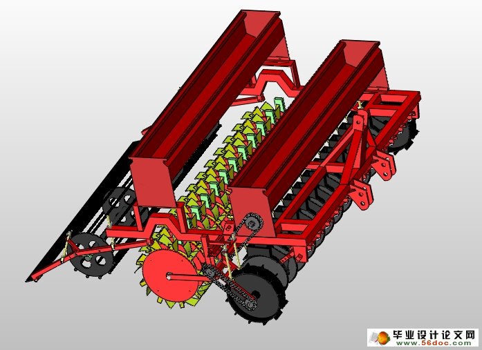 新型小麦联合播种机的设计(农业机械)(含CAD图,SolidWorks三维)