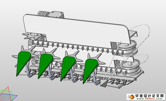 小麦割晒机的设计(农业机械)(含CAD图,SolidWorks三维)