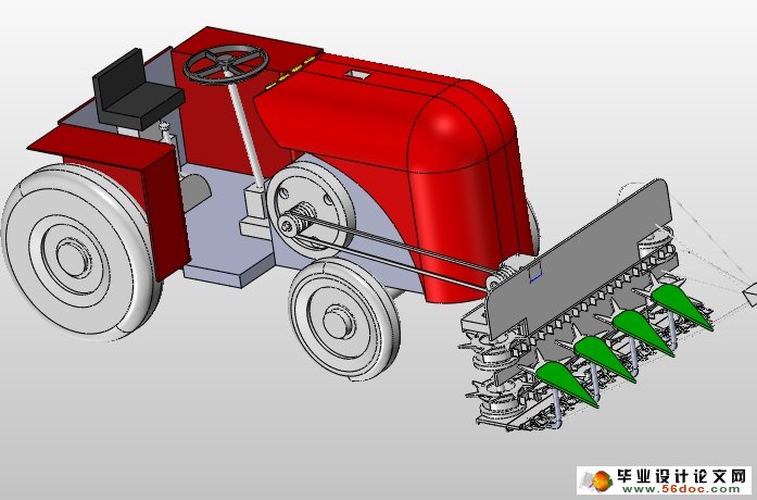 小麦割晒机的设计(农业机械)(含CAD图,SolidWorks三维)