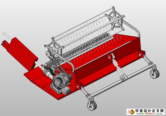苜蓿收获机的设计(农业机械)(含CAD图,SolidWorks三维)