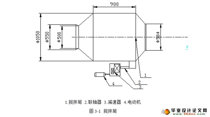 建筑混凝土搅拌机的设计(含CAD图,SolidWorks三维)
