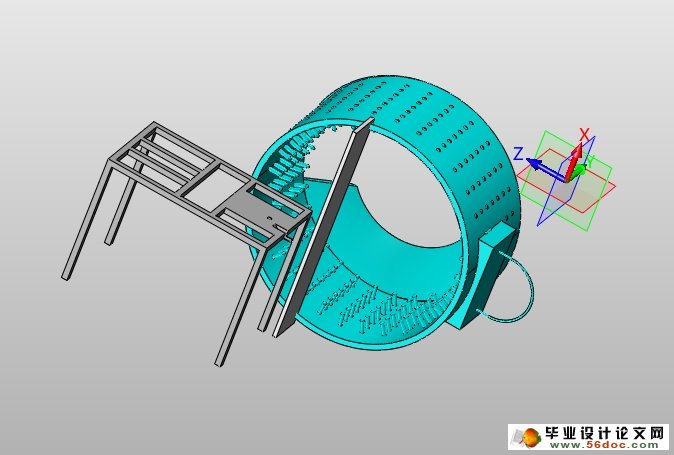 家禽拔毛机的设计(农业机械)(含CAD图,SolidWorks三维)