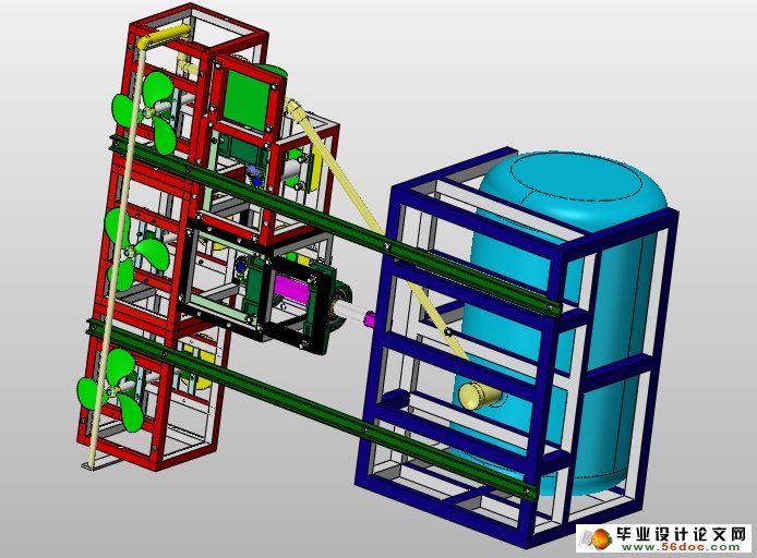 高架风扇助力喷药机设计(农业机械)(含CAD图,SolidWorks三维)