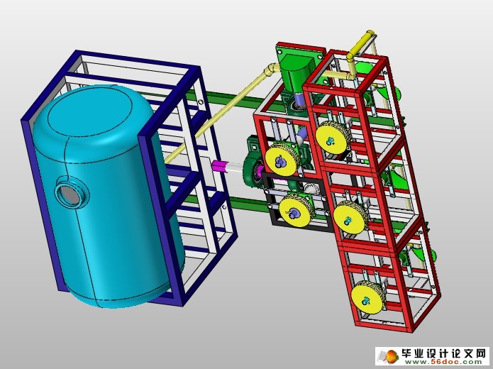 高架风扇助力喷药机设计(农业机械)(含CAD图,SolidWorks三维)
