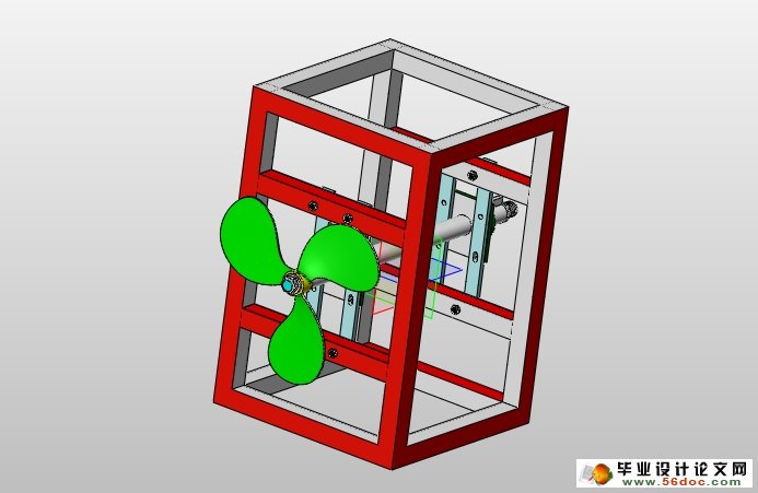 高架风扇助力喷药机设计(农业机械)(含CAD图,SolidWorks三维)
