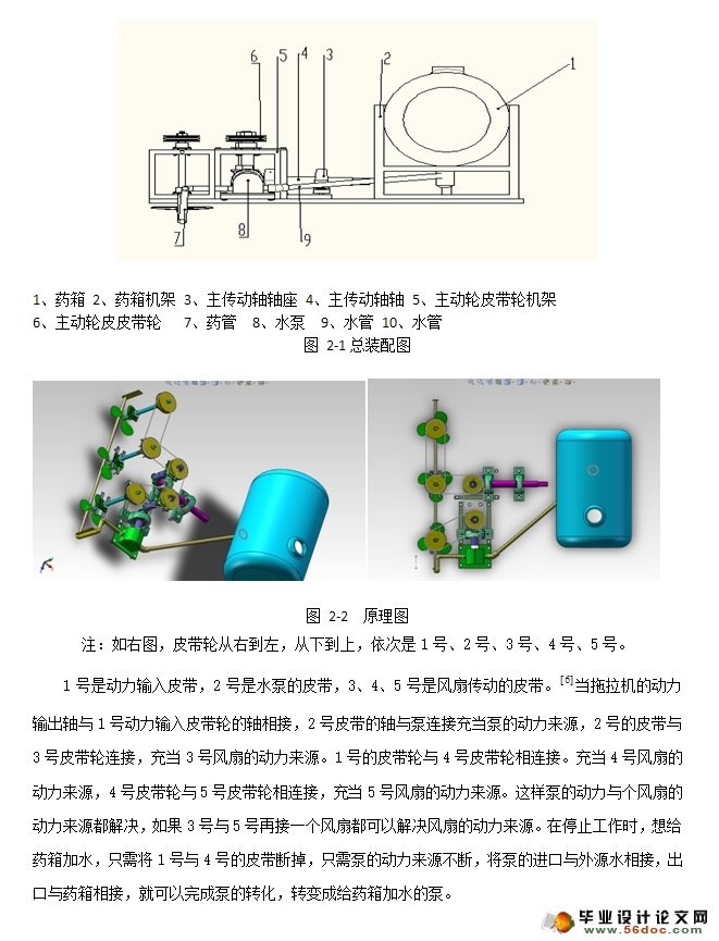 高架风扇助力喷药机设计(农业机械)(含CAD图,SolidWorks三维)