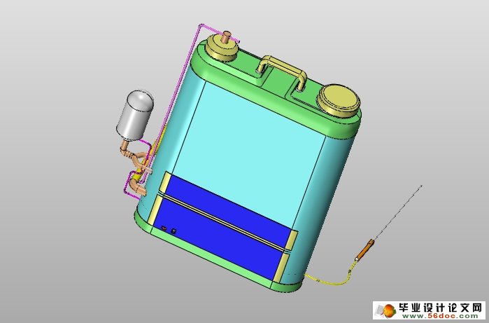 背负式静电喷雾机的设计(农业机械)(含CAD图,SolidWorks三维)