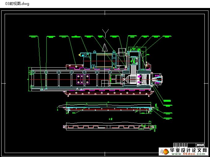 加工中心侧铣头结构设计(含CAD图,CAXA图)