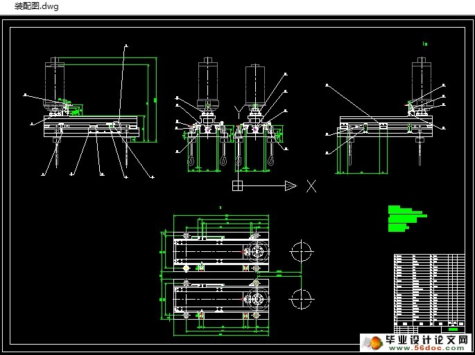 龙门加工中心头库结构设计(含CAD图,CAXA图)