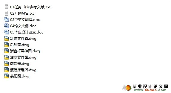 立式成型铣加工专用机床液压动力系统-执行元件设计