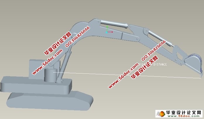 25t液压挖掘机主铲工作装置与驱动系统设计(含CAD图,Proe三维图)