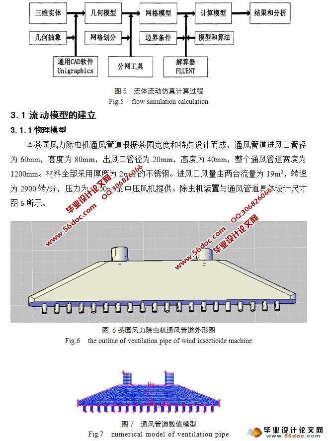 茶园物理除虫机管道模拟研究