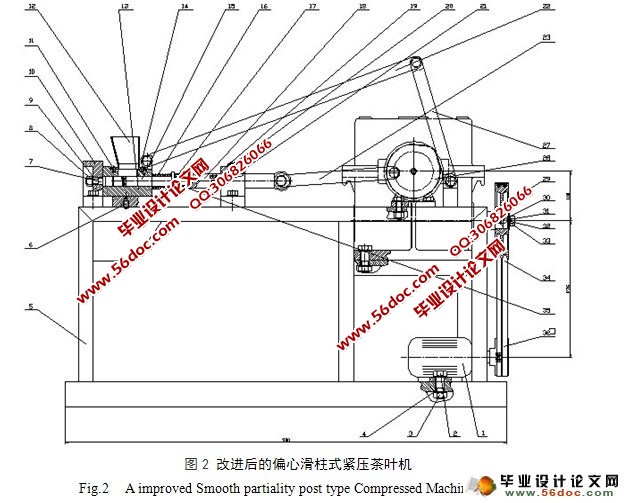 偏心连杆式紧压茶叶机的设计(含CAD零件图和装配图)