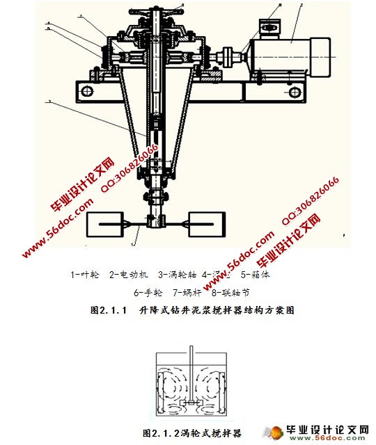 升降式钻井泥浆搅拌器的设计