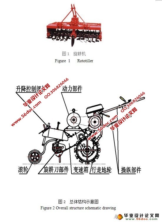 电动旋耕机设计(含CAD零件图和装配图)
