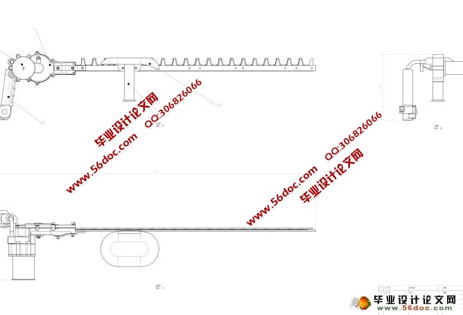 电动茶园修剪机的设计(PDF,CATIA)