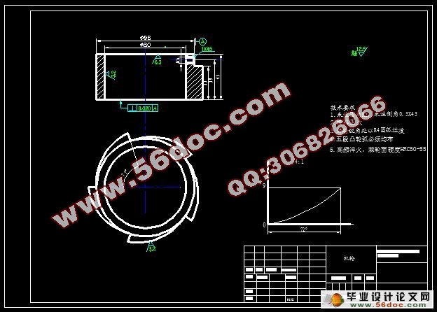 法兰盘加工的回转工作台设计