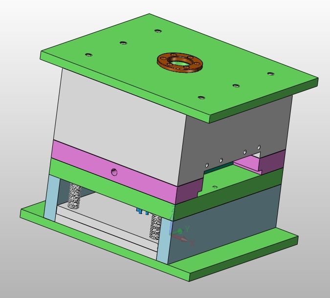 空气清新剂盒子注塑模具设计(含CAD图,SolidWorks,IGS三维图)