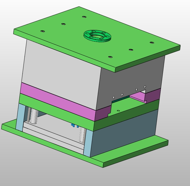 火车头一模两腔注塑模具设计(含CAD图,SolidWorks三维图)