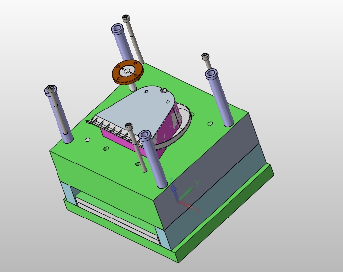 塑料簸箕模具设计(含CAD零件装配图,SolidWorks三维造型)