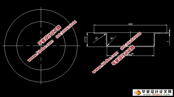 下端盖落料拉伸复合模的设计(含CAD零件图装配图)