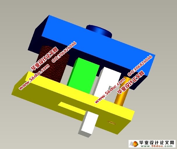 Z型弯曲模运动仿真设计(Proe三维图,仿真视频)