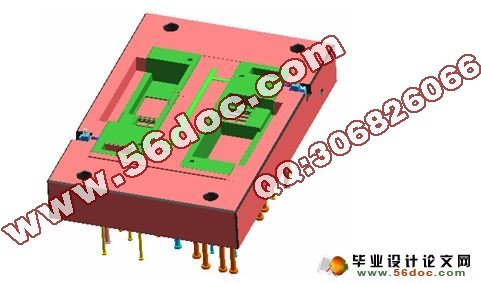 电脑显示器后壳模具设计(CAD,Proe三维建模)