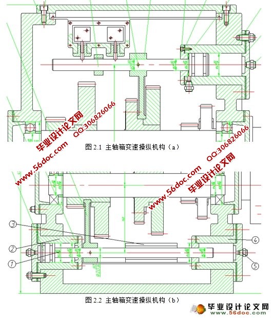 数控卧式镗铣床主轴箱变速操纵机构设计