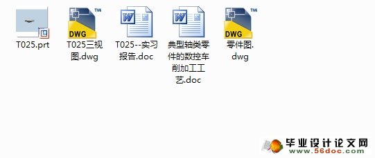 典型轴类零件的数控车削加工工艺(CAD,UG三维)