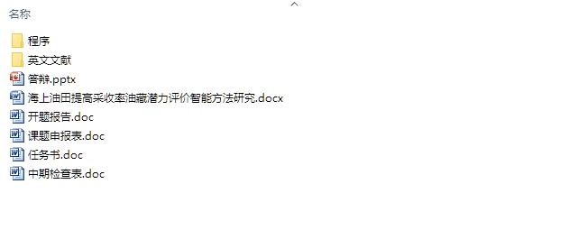 海上油田提高采收率油藏潜力评价智能方法研究(含程序)