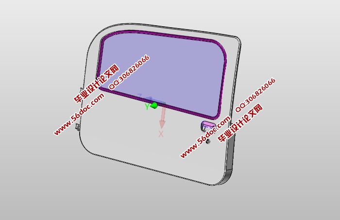 电动汽车左前车门的设计(含CAD零件装配图,SolidWorks,IGS三维图)