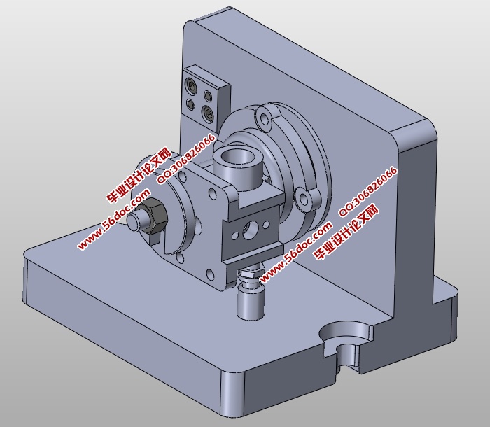 壳体零件某一工序专用夹具设计(含CAD图,CAXA图,SolidWorks三维图)