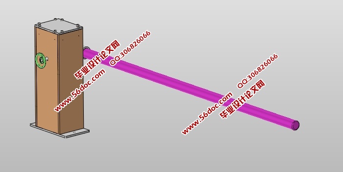 停车场用电动栏杆的设计(含CAD零件装配图,SolidWorks三维图)