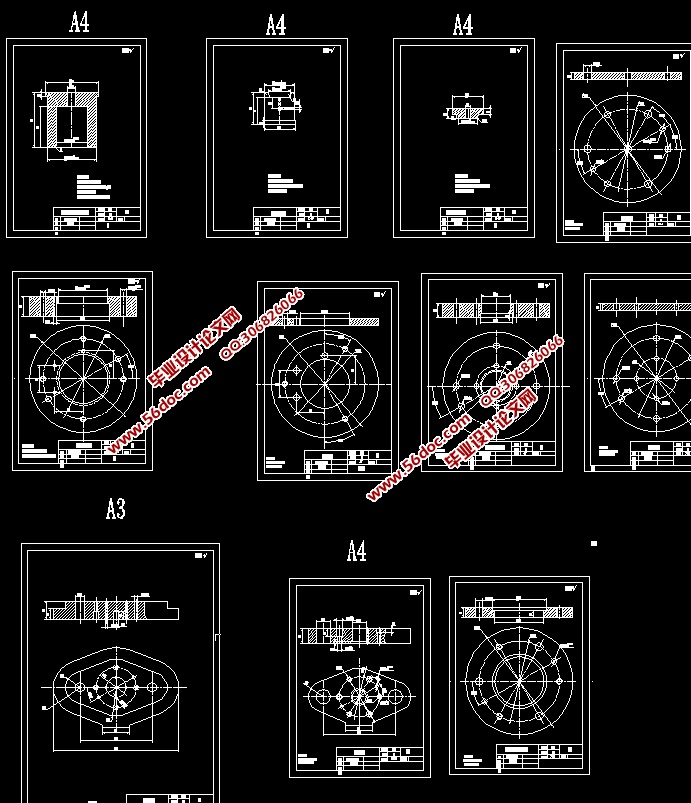 油挡拉深落料模具设计(含CAD零件图装配图)