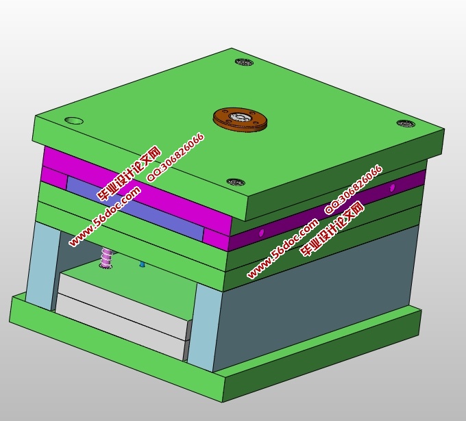 手机壳注塑模具设计(含CAD零件装配图,SolidWorks三维)