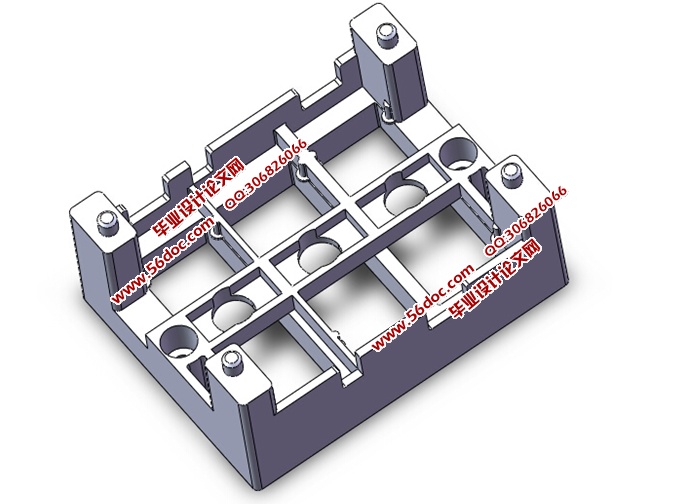 锂电池盒下固定架注塑模具的设计(含CAD图,SolidWorks,IGS三维图)