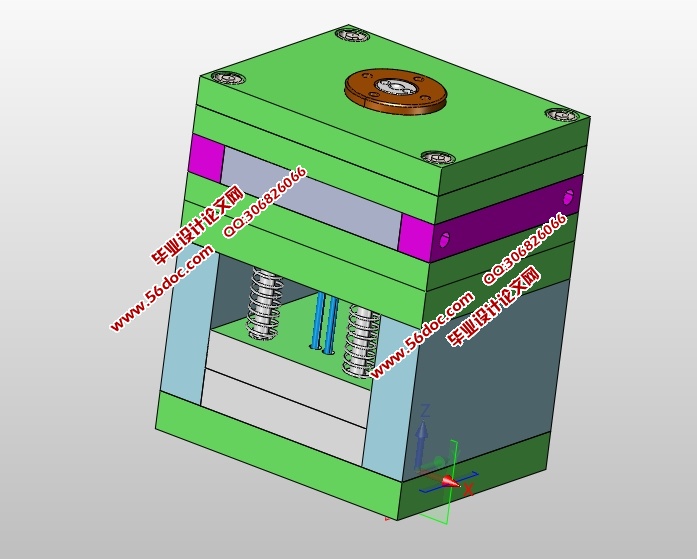 机器人足部零件塑料模具设计(含CAD零件装配图,SolidWorks,IGS三维图)