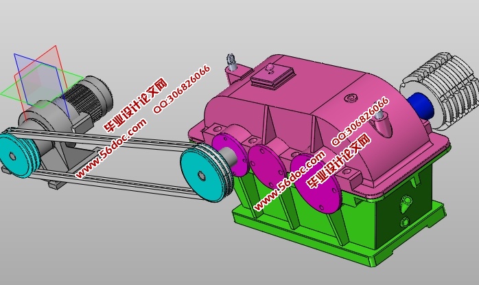 滚齿机传动机构的设计与运动仿真(含CAD零件装配图,SolidWorks三维)