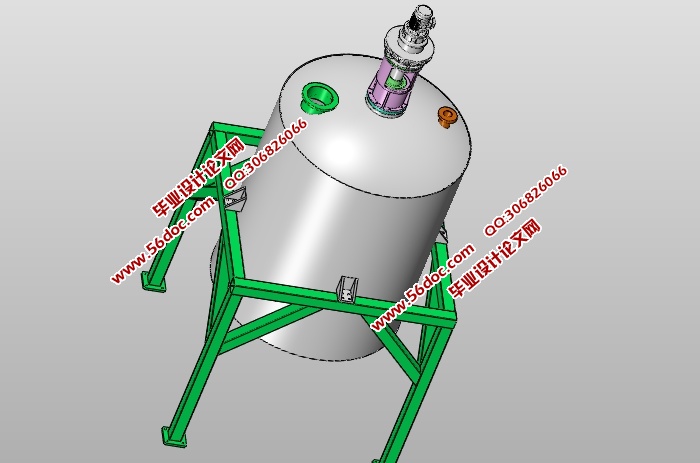 搅拌器的设计(含CAD零件图装配图,SolidWorks三维图)