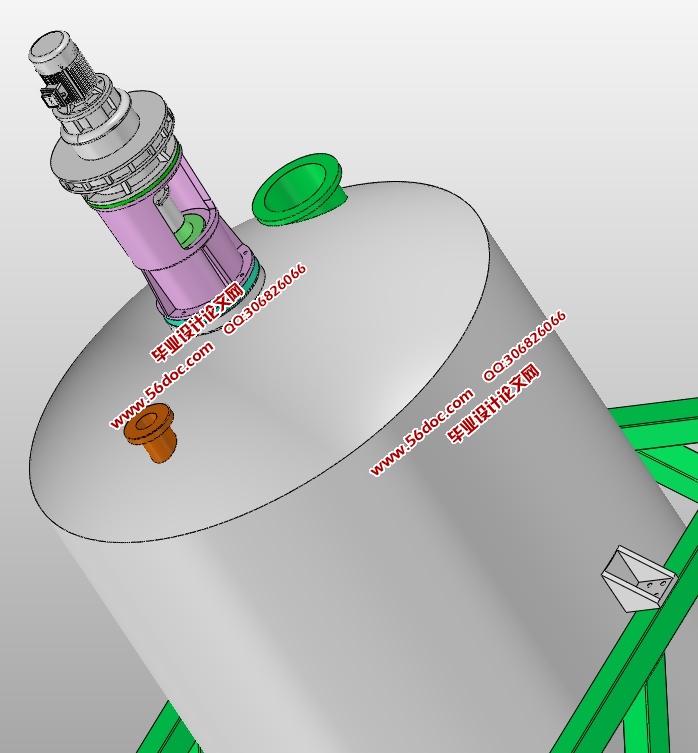 搅拌器的设计(含CAD零件图装配图,SolidWorks三维图)