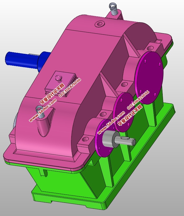 二级闭式齿轮减速器设计(含CAD装配图,SolidWorks三维图)