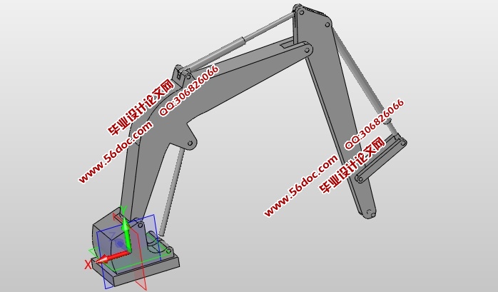 固定式煤炭采样机采掘臂设计(含CAD零件装配图,SolidWorks三维图)