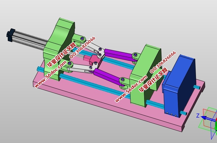 中型注塑机锁模装置结构设计(CAD零件装配图,SolidWorks三维图)