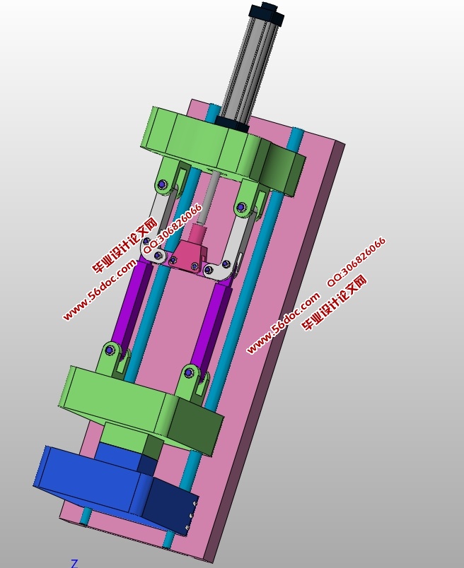 中型注塑机锁模装置结构设计(CAD零件装配图,SolidWorks三维图)