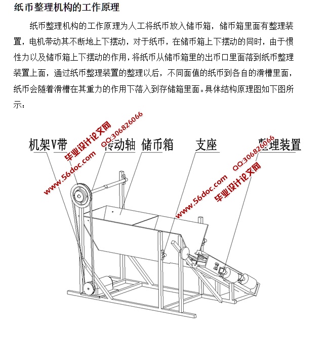 纸币整理机构的设计(含CAD图)