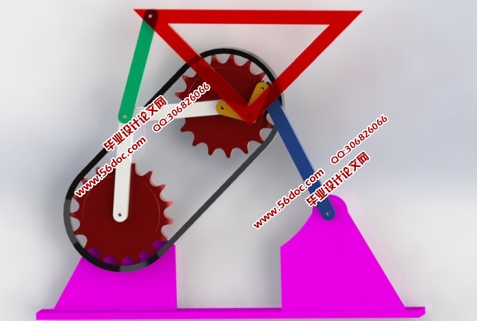 直线引导机构运动仿真设计(含CAD零件装配图,SolidWorks三维图,视频)