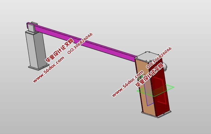 电控式防砸车电动栏杆的设计(含CAD零件装配图,SolidWorks三维图)