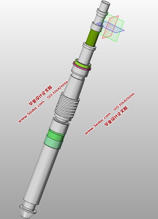 一种高温防砂节流器设计(含CAD零件装配图,SolidWorks三维图)